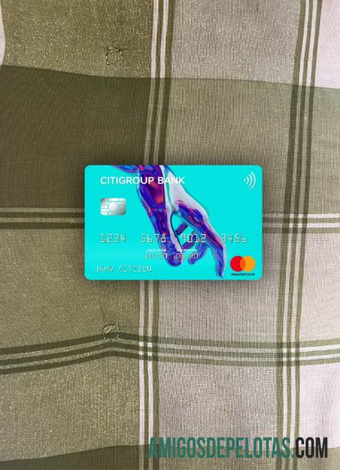 Frente Photolook do Citigroup Bank Mastercard dos EUA baixar para verificação